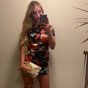 Zara satin kimono dress